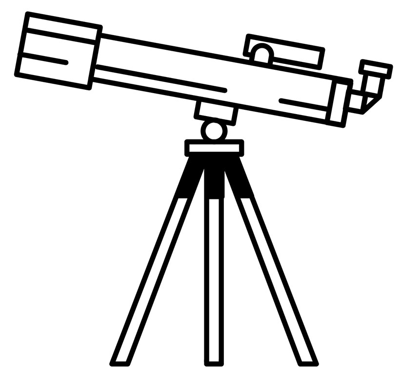A telescope, looking ahead